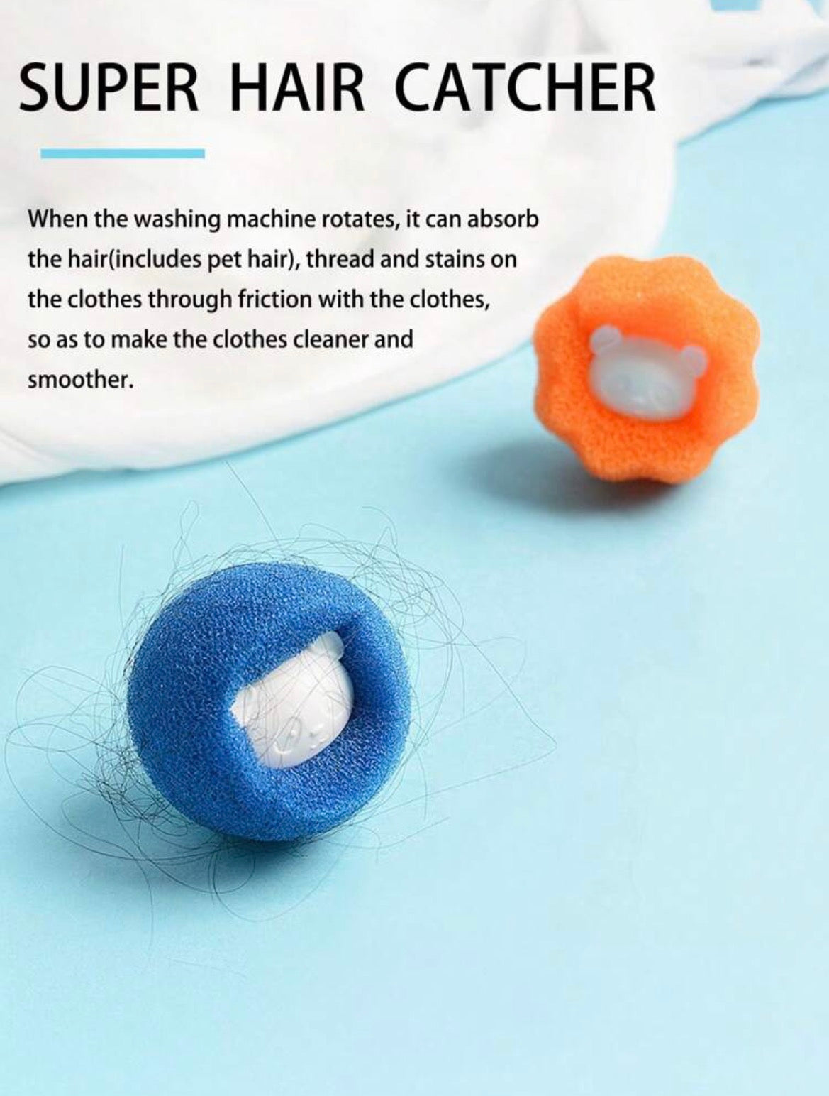 Reusable Pet Hair Removal Laundry Ball